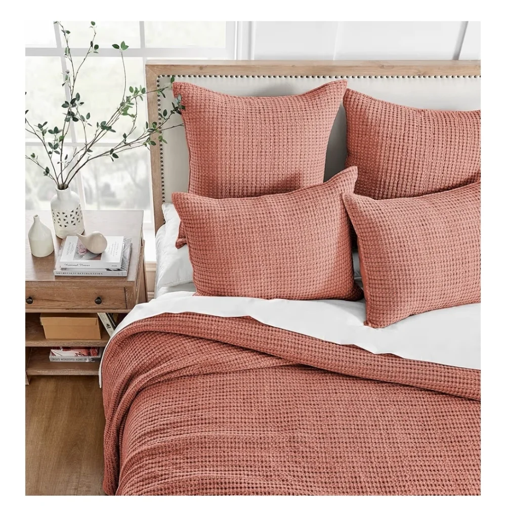 Levtex Home Mills Waffle Queen Bedspread Set (104x106in) with 2 Pillow Shams